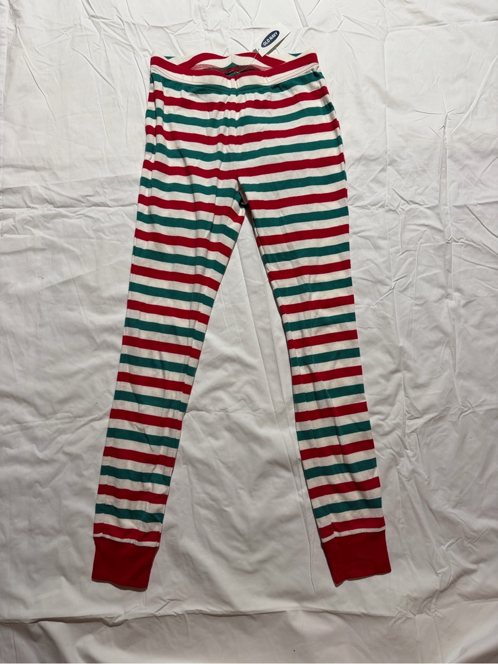 NWT Old Navy unisex Christmas pajama set, XL (12), 100% cotton red/grn/wht - Picture 2 of 7